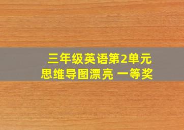 三年级英语第2单元思维导图漂亮 一等奖